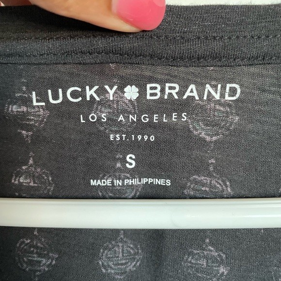 Lucky Brand Scoop Neck Lightweight Top - Size S - Picture 4 of 10